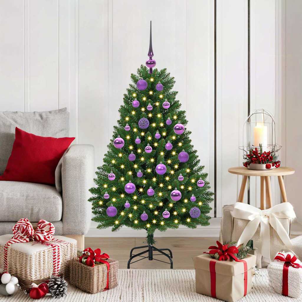 Sapin de Noël artificiel Vert 120 cm PVC et métal