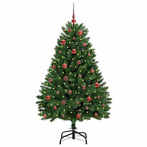 Umělý vánoční stromeček Zelená 150 cm PVC a kov - obrázek 3