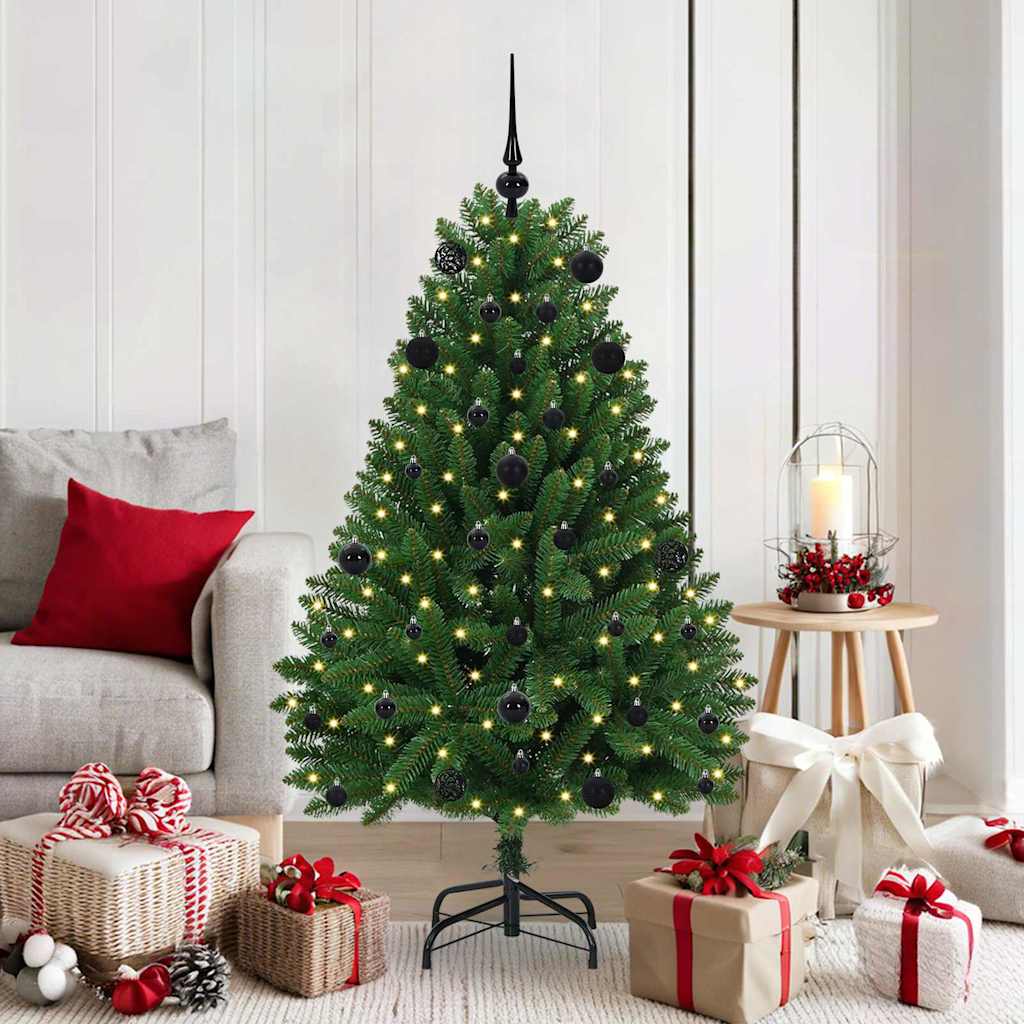 Sapin de Noël artificiel Vert 150 cm PVC et métal