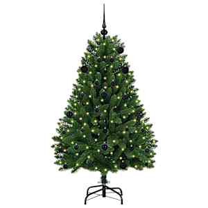 Umělý vánoční stromeček Zelená 150 cm PVC a kov - obrázek 3