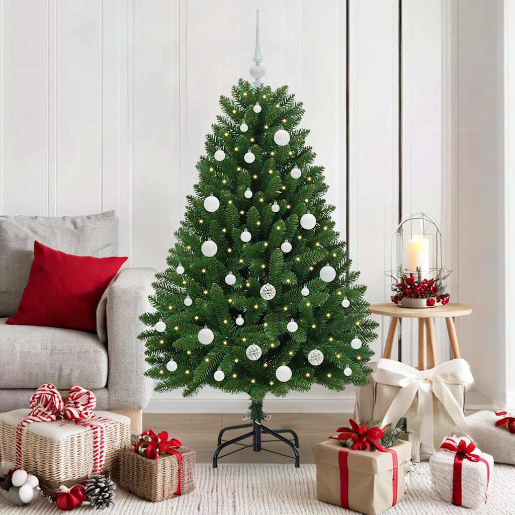 Sapin de Noël artificiel Vert 150 cm PVC et métal