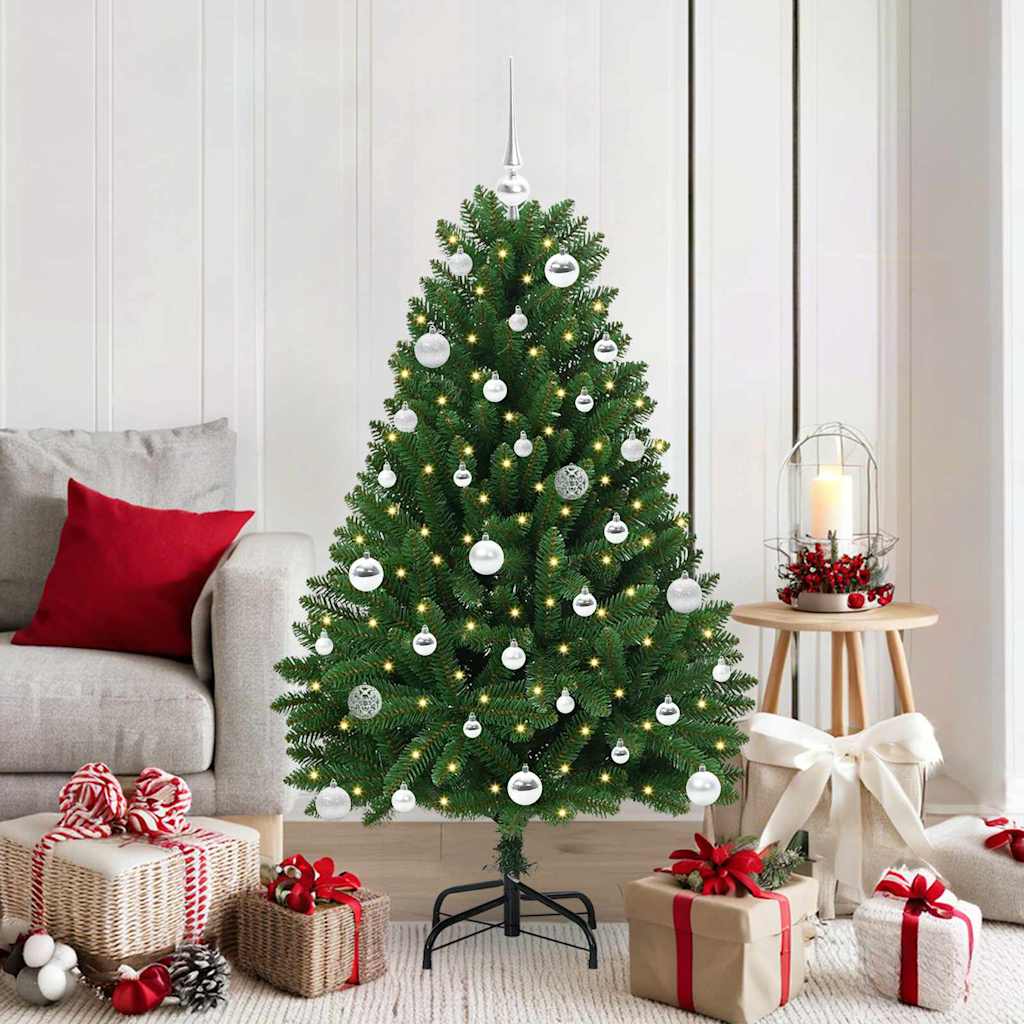 Sapin de Noël artificiel Vert 150 cm PVC et métal