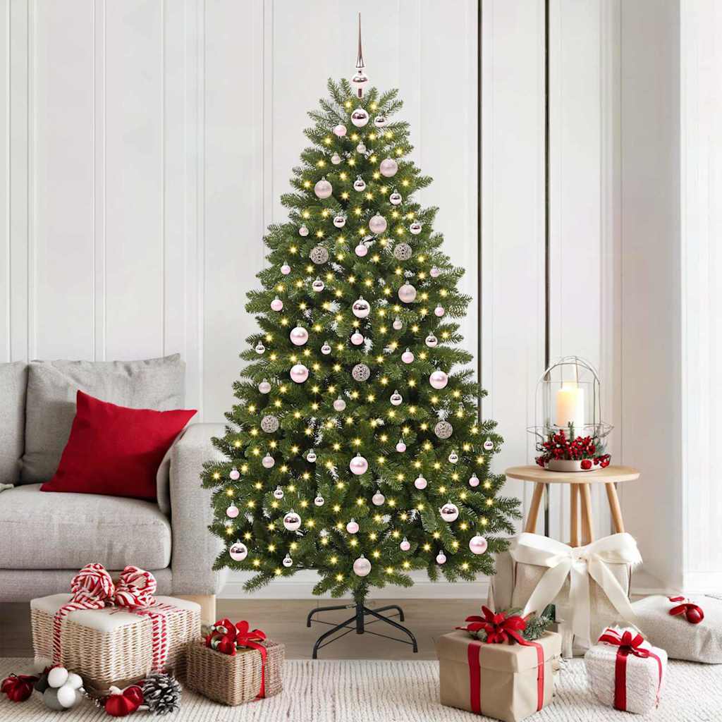 Sapin de Noël artificiel Vert 180 cm PVC et métal