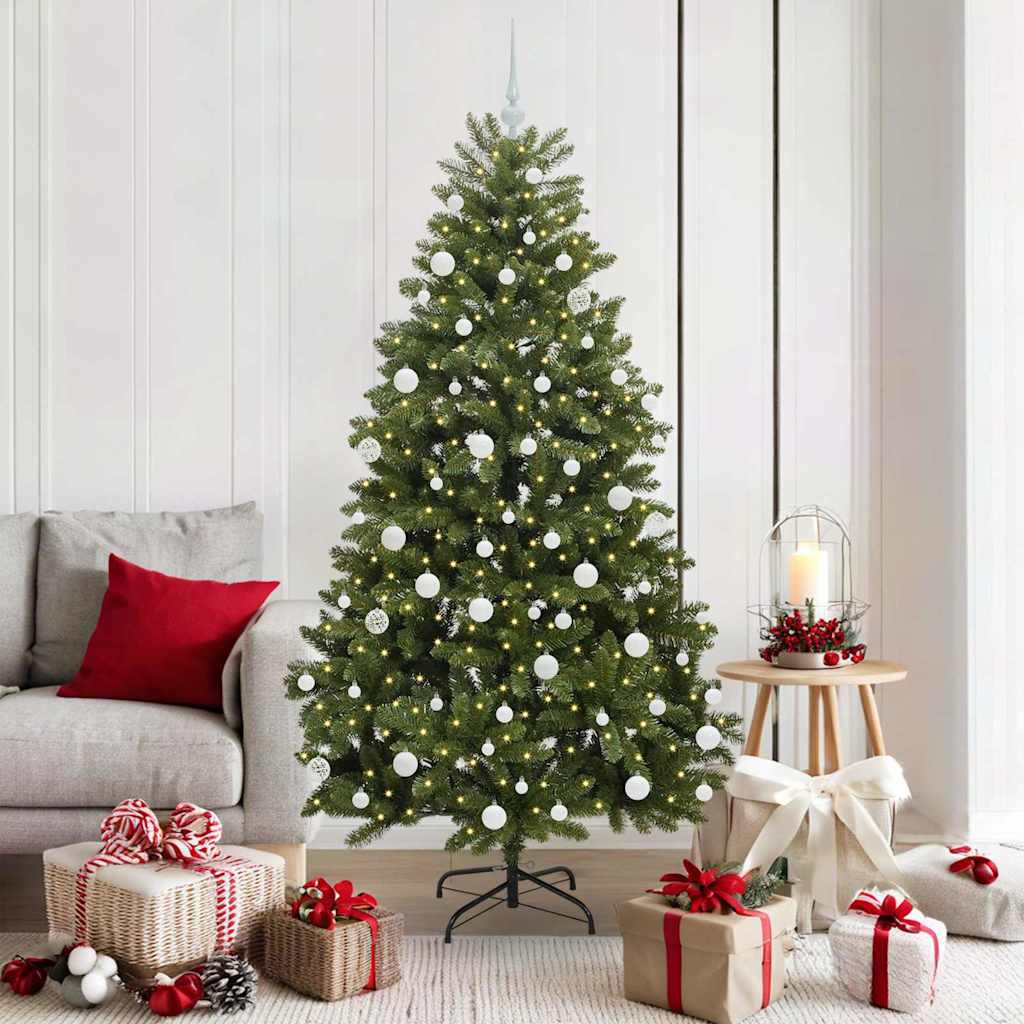 Sapin de Noël artificiel Vert 180 cm PVC et métal
