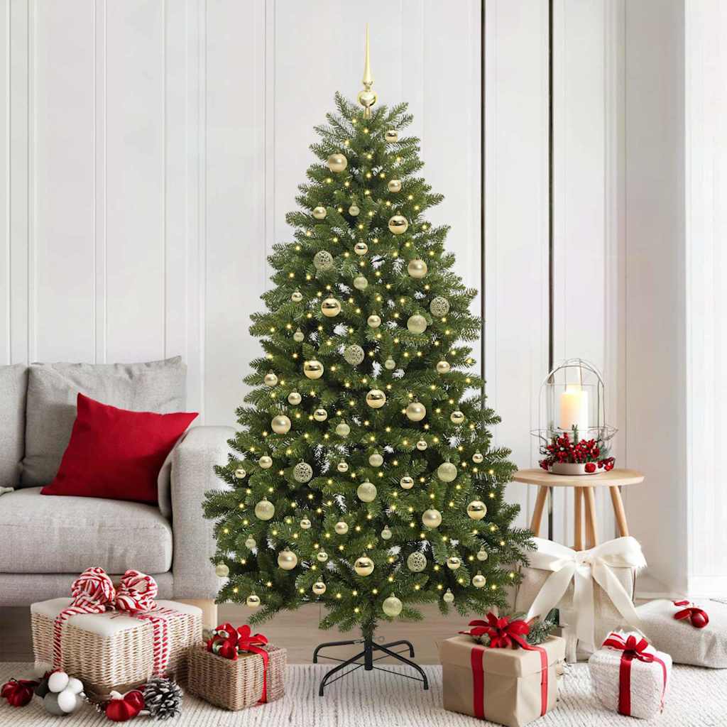 Sapin de Noël artificiel Vert 180 cm PVC et métal