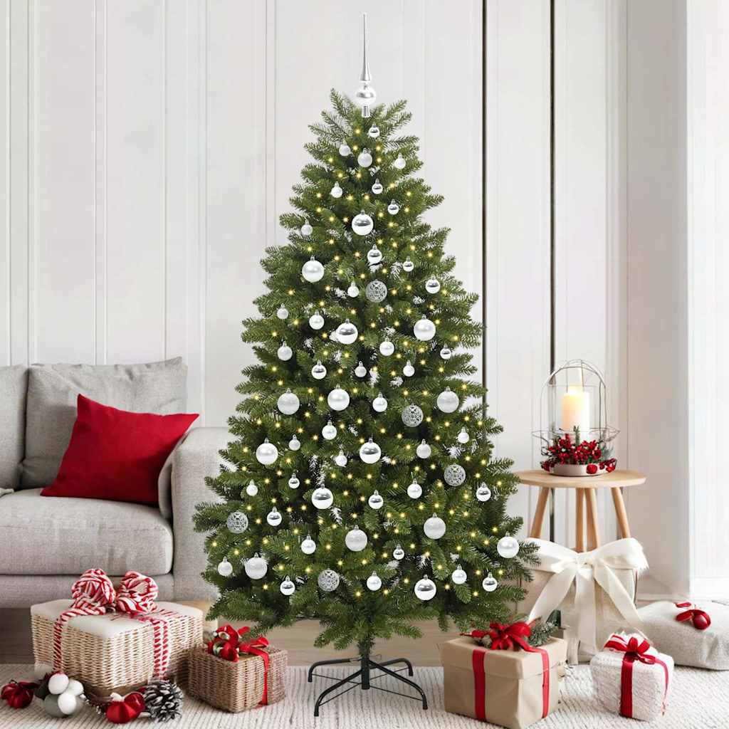 Sapin de Noël artificiel Vert 180 cm PVC et métal