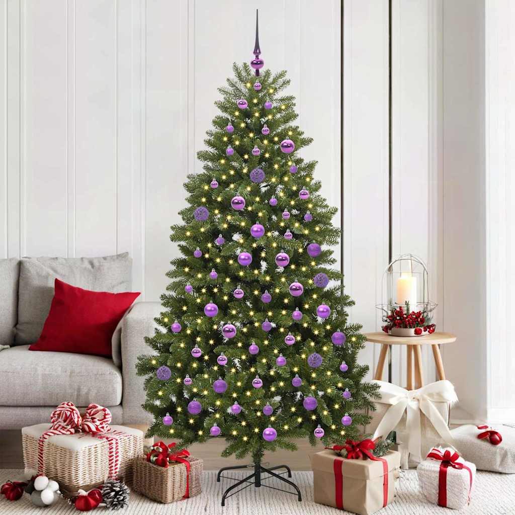 Sapin de Noël artificiel Vert 180 cm PVC et métal