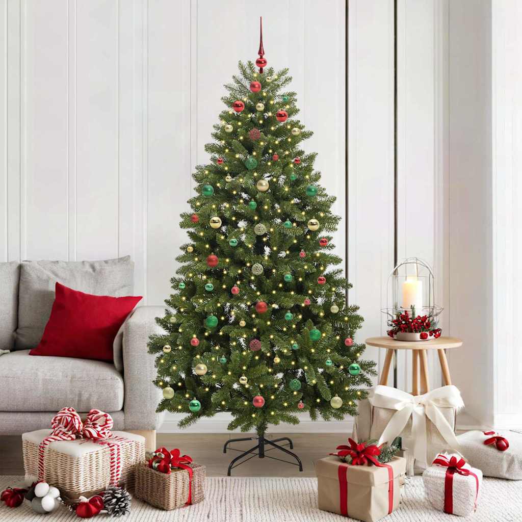 Sapin de Noël artificiel Vert 180 cm PVC et métal