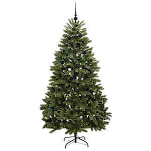 Umělý vánoční stromeček Zelená 210 cm PVC a kov - obrázek 4