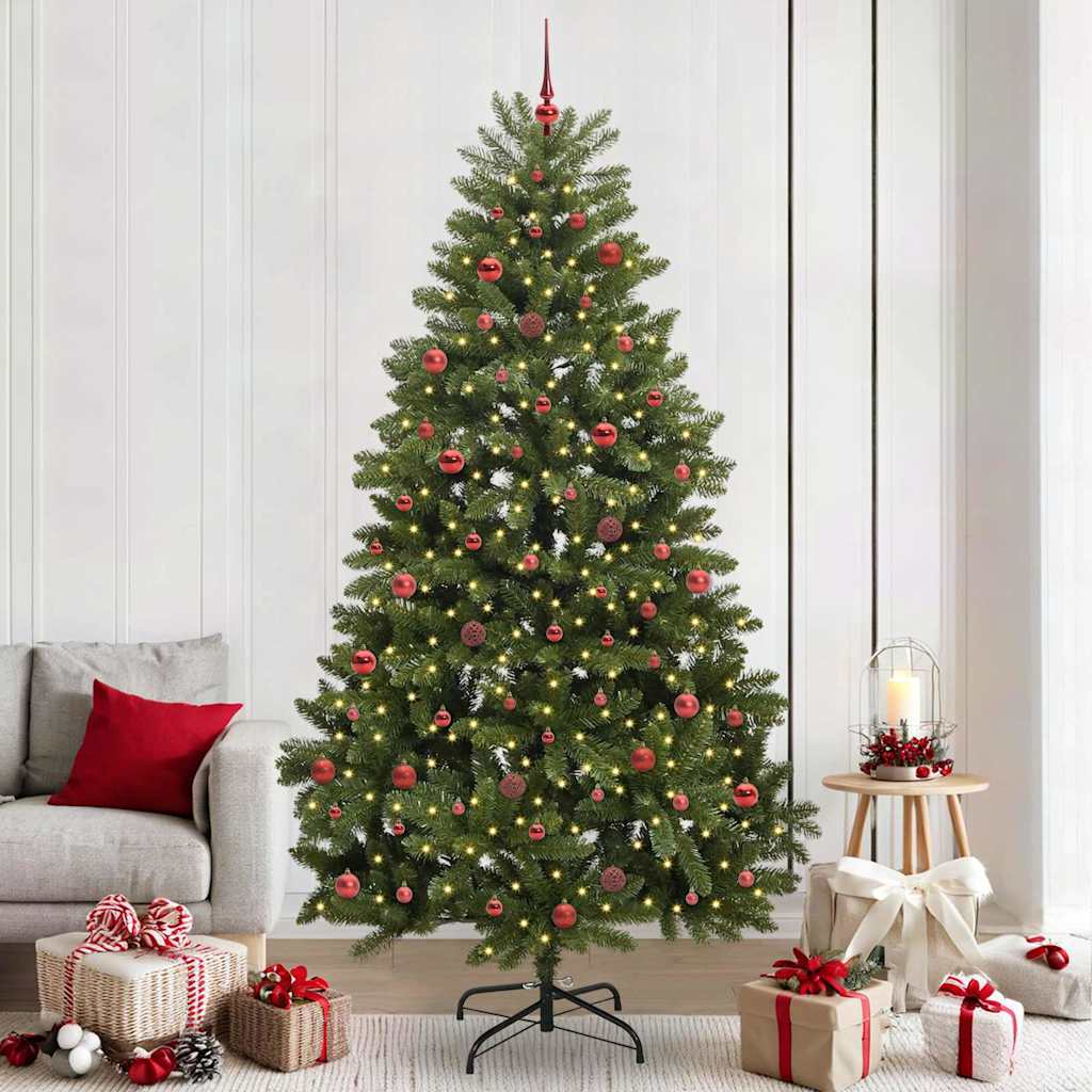 Sapin de Noël artificiel Vert 240 cm PVC et métal