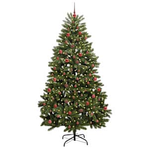 Umělý vánoční stromeček Zelená 240 cm PVC a kov - obrázek 3