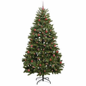 Umělý vánoční stromeček Zelená 240 cm PVC a kov - obrázek 4