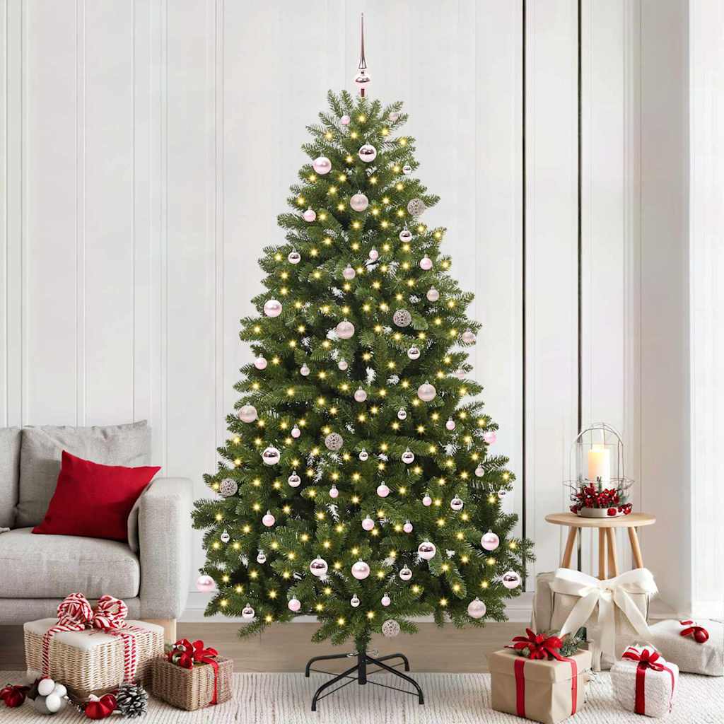 Sapin de Noël artificiel Vert 240 cm PVC et métal