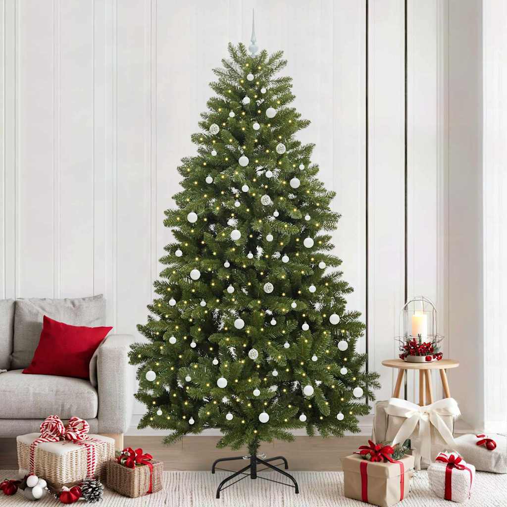 Sapin de Noël artificiel Vert 240 cm PVC et métal