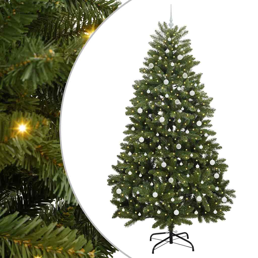 Thumbnail - vidaXL Künstlicher Weihnachtsbaum Grün 240 cm PVC und Metall