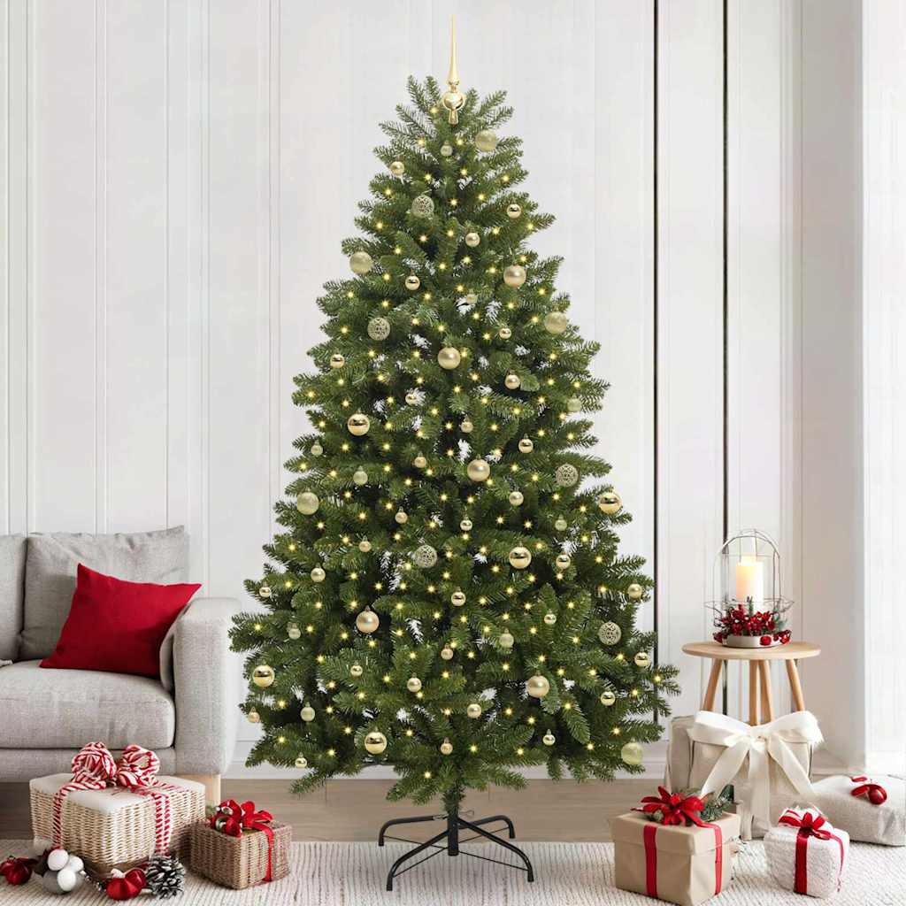Sapin de Noël artificiel Vert 240 cm PVC et métal