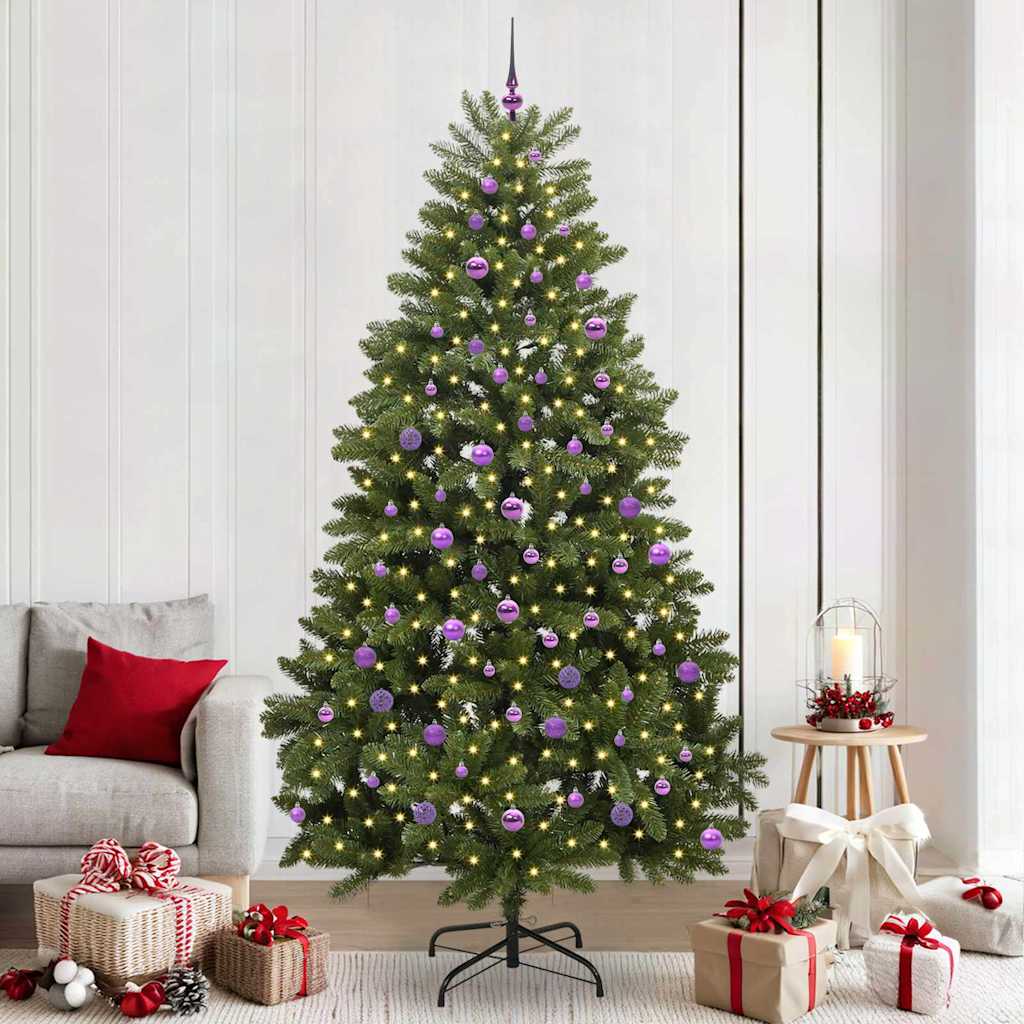 Sapin de Noël artificiel Vert 240 cm PVC et métal
