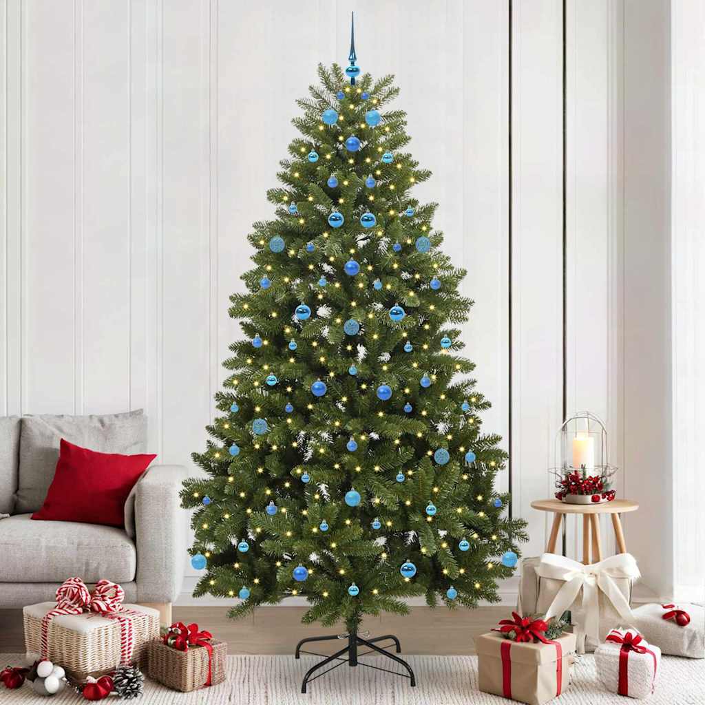 Sapin de Noël artificiel Vert 240 cm PVC et métal