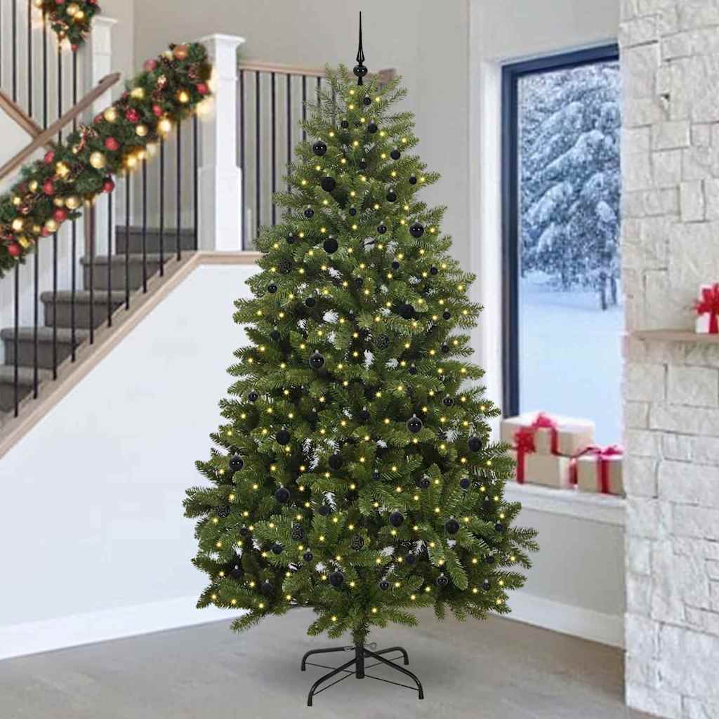 Sapin de Noël artificiel Vert 270 cm PVC et métal