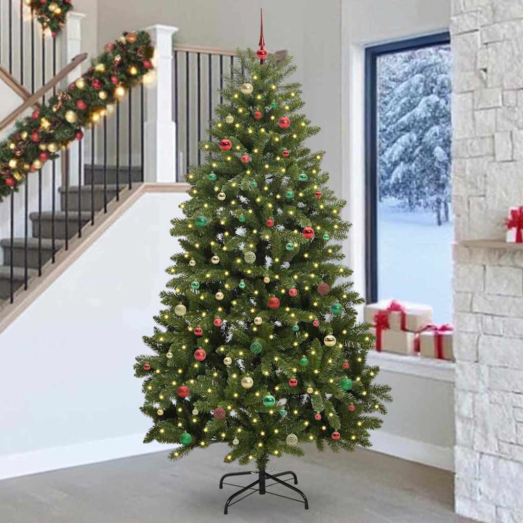 Sapin de Noël artificiel Vert 270 cm PVC et métal