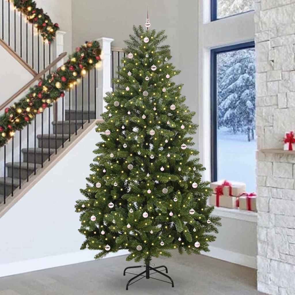 Sapin de Noël artificiel Vert 300 cm PVC et métal