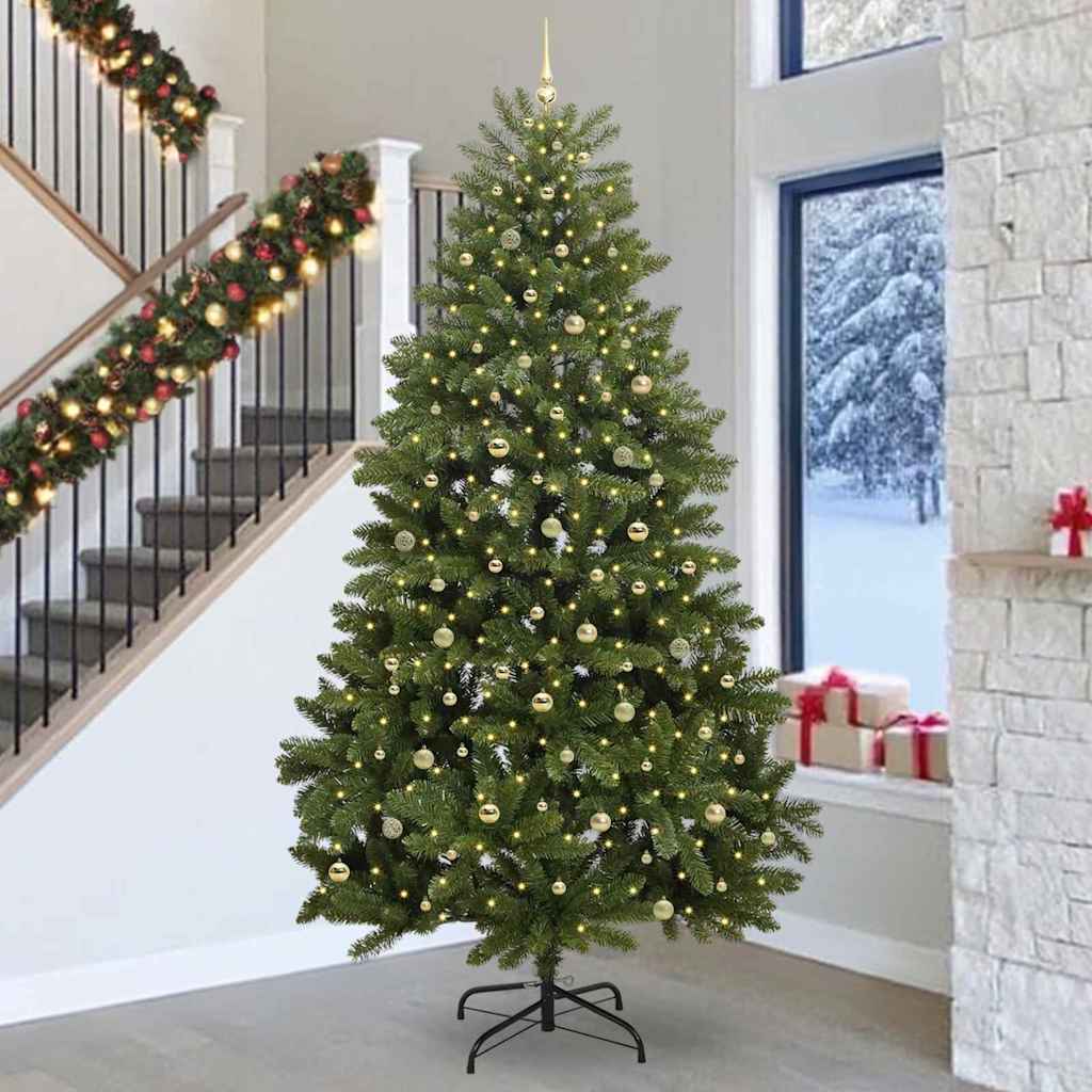 Sapin de Noël artificiel Vert 300 cm PVC et métal