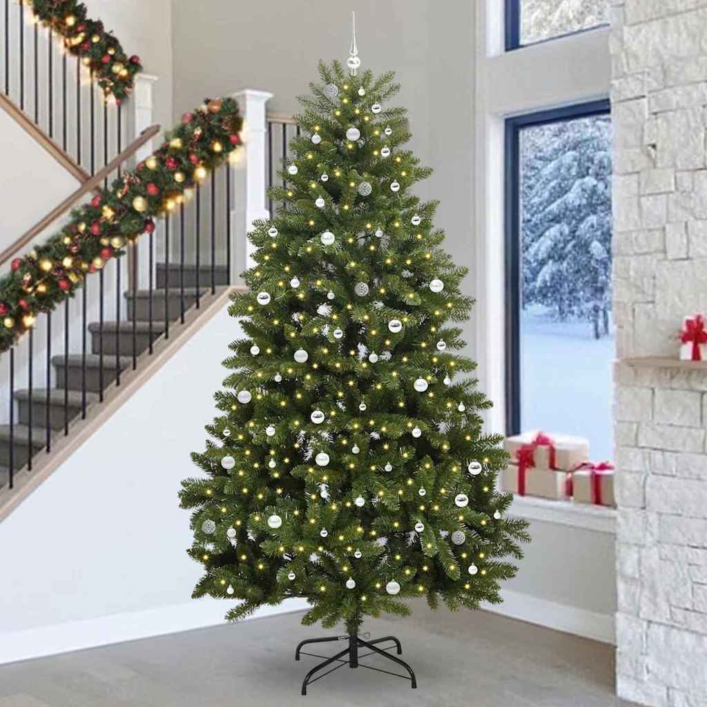 Sapin de Noël artificiel Vert 300 cm PVC et métal