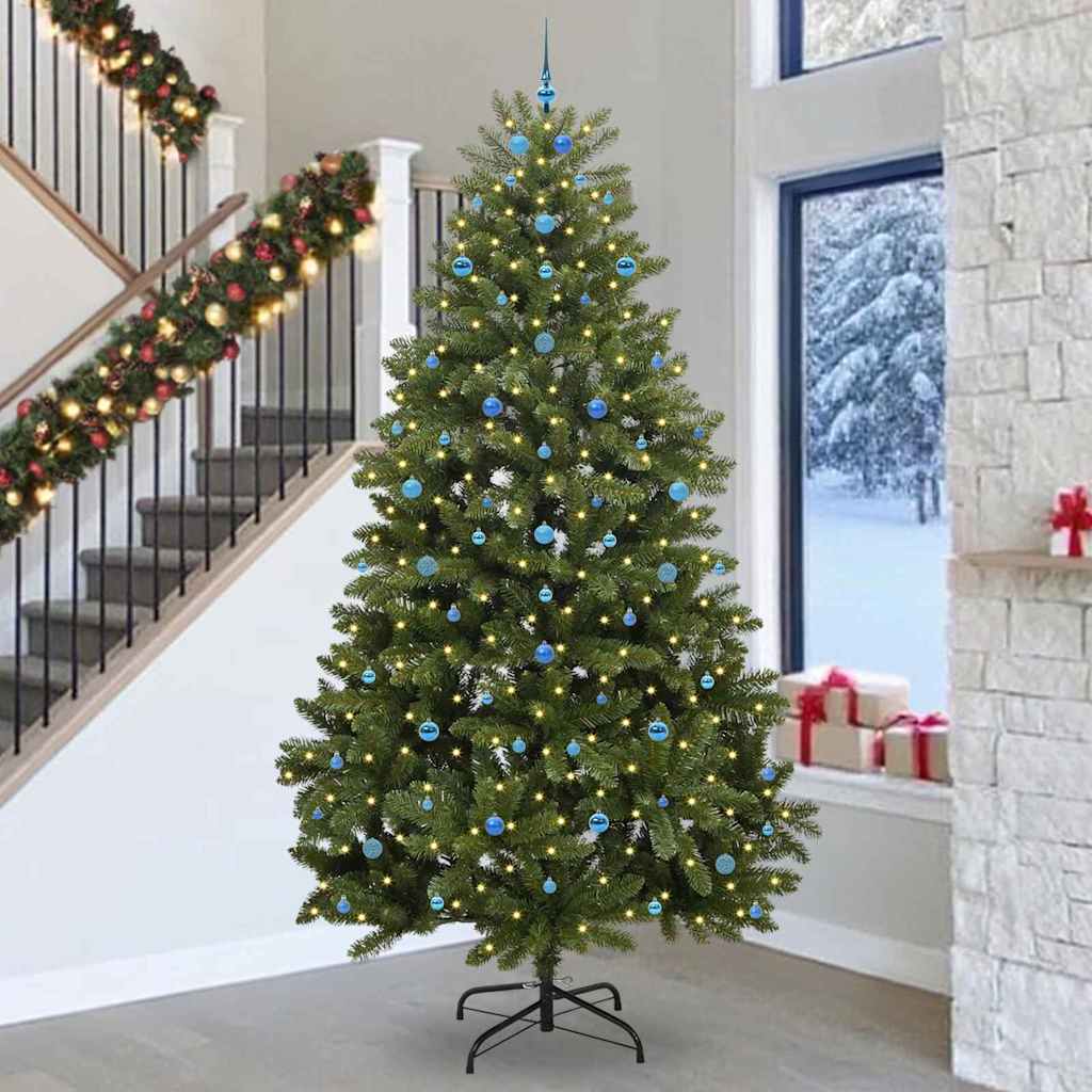 Sapin de Noël artificiel Vert 300 cm PVC et métal