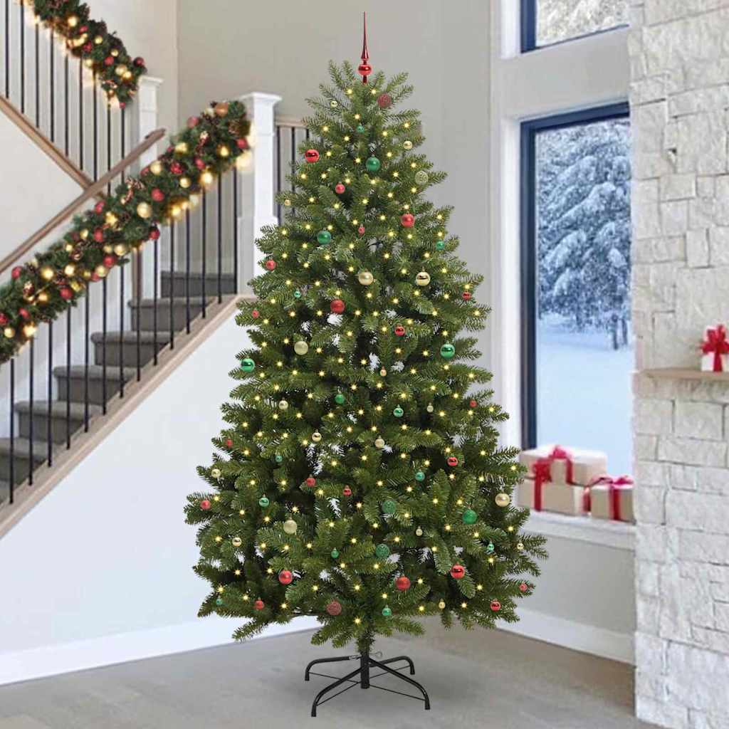 Sapin de Noël artificiel Vert 300 cm PVC et métal