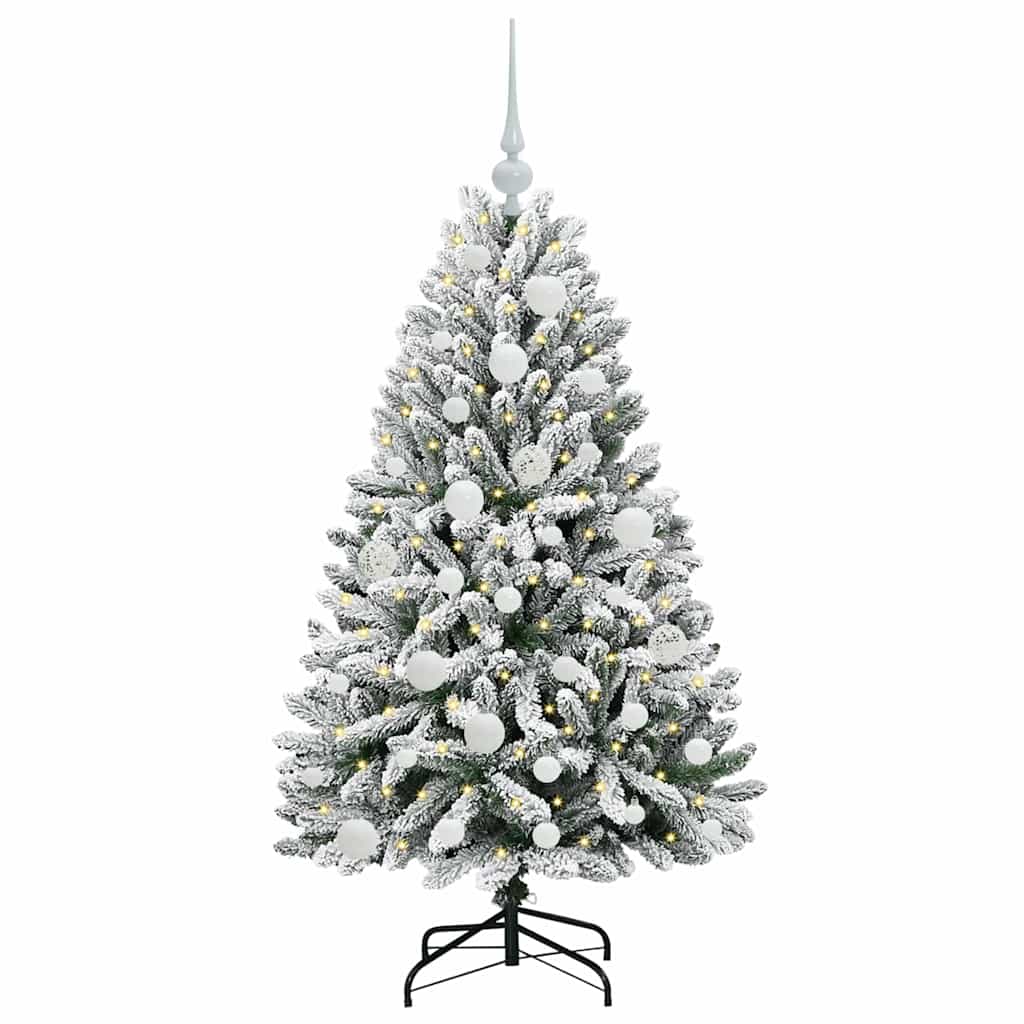 Thumbnail - vidaXL Künstlicher Weihnachtsbaum Grün und Weiß 120 cm PVC und Metall