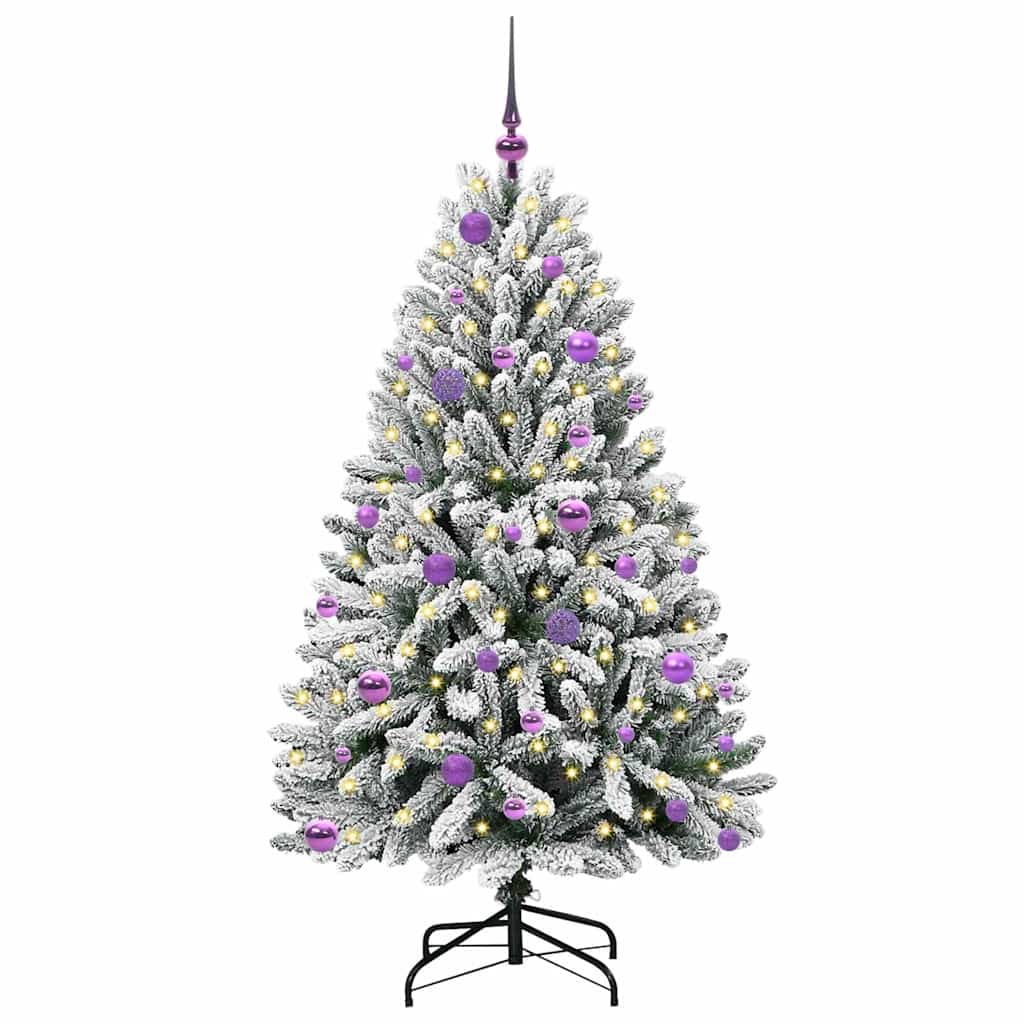 Thumbnail - vidaXL Künstlicher Weihnachtsbaum Grün und Weiß 150 cm PVC und Metall