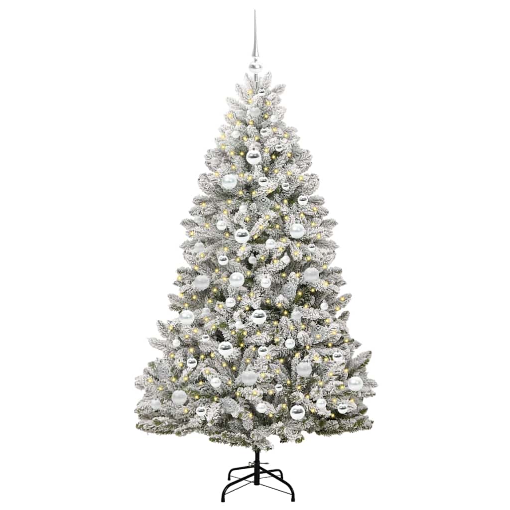 Thumbnail - vidaXL Künstlicher Weihnachtsbaum Grün und Weiß 180 cm PVC und Metall