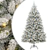 vidaXL Tehisj&otilde;ulupuu 300 cm 300 LED-i Soe valge PVC ja teras