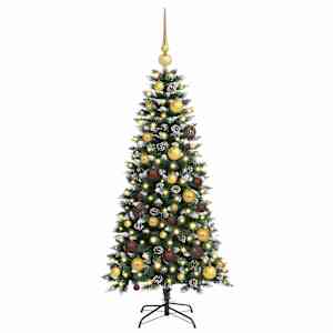 Umělý vánoční stromeček Zelená 120 cm PVC, plast a ocel - obrázek 3