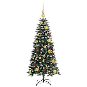 Umělý vánoční stromeček Zelená 120 cm PVC, plast a ocel - obrázek 4