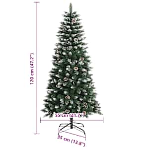 Umělý vánoční stromeček Zelená 120 cm PVC, plast a ocel - obrázek 18