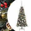 vidaXL Tehisj&otilde;ulupuu Roheline 120 cm PVC, plast ja teras