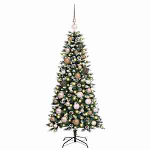 Umělý vánoční stromeček Zelená 120 cm PVC, plast a ocel - obrázek 3