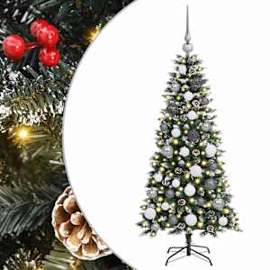 Umělý vánoční stromeček Zelená 120 cm PVC, plast a ocel - obrázek 2