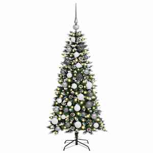 Umělý vánoční stromeček Zelená 120 cm PVC, plast a ocel - obrázek 3