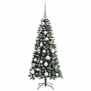 Umělý vánoční stromeček Zelená 120 cm PVC, plast a ocel - obrázek 5