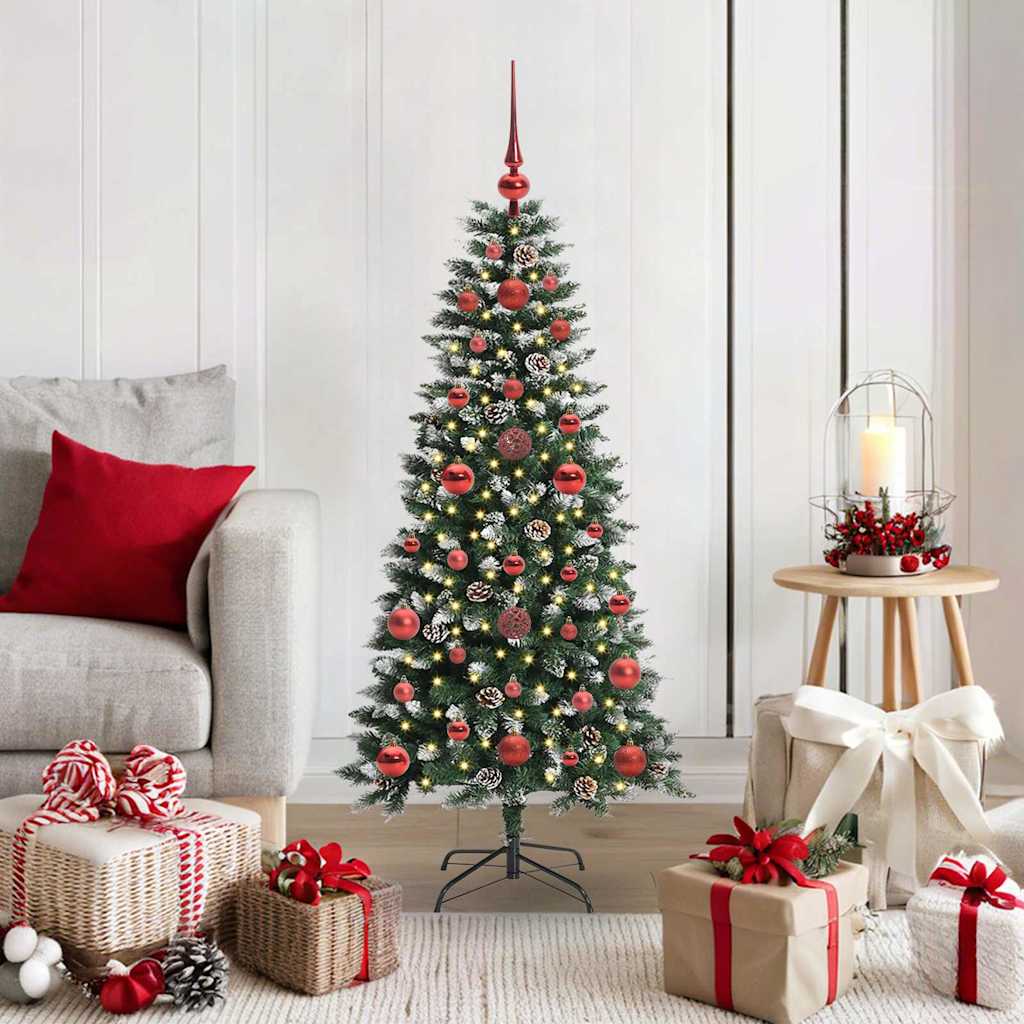 Sapin de Noël artificiel avec 150 LED Vert 50 x 50 x 120 cm