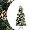 vidaXL Tehisj&otilde;ulupuu Roheline 120 cm PVC, plast ja teras