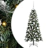 vidaXL Tehisj&otilde;ulupuu Roheline 120 cm PVC, plast ja teras
