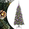 vidaXL Tehisj&otilde;ulupuu Roheline 120 cm PVC, plast ja teras