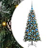 vidaXL Tehisj&otilde;ulupuu Roheline 120 cm PVC, plast ja teras