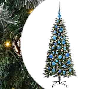 Umělý vánoční stromeček Zelená 120 cm PVC, plast a ocel - obrázek 2