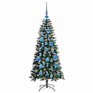 Umělý vánoční stromeček Zelená 120 cm PVC, plast a ocel - obrázek 4