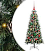 vidaXL Tehisj&otilde;ulupuu Roheline 120 cm PVC, plast ja teras
