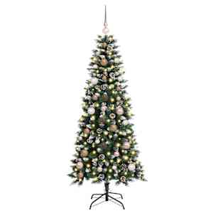 Umělý vánoční stromeček Zelená 150 cm PVC, plast a ocel - obrázek 3